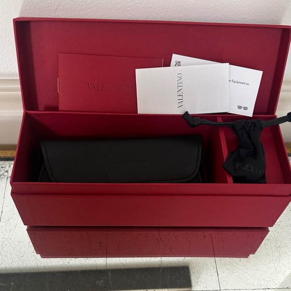 Valentino Gold and Black Sunglasses - Picture 2 of 6